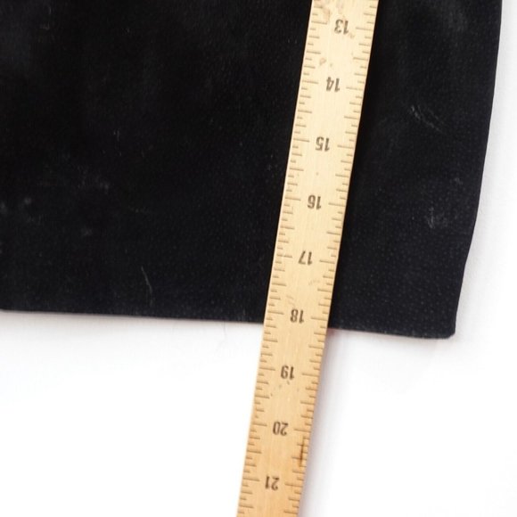 Winlit Skirt Juniors Size 9 Leather Mini‎ A Line Black Suede Genuine Classic Y2K - Picture 4 of 11